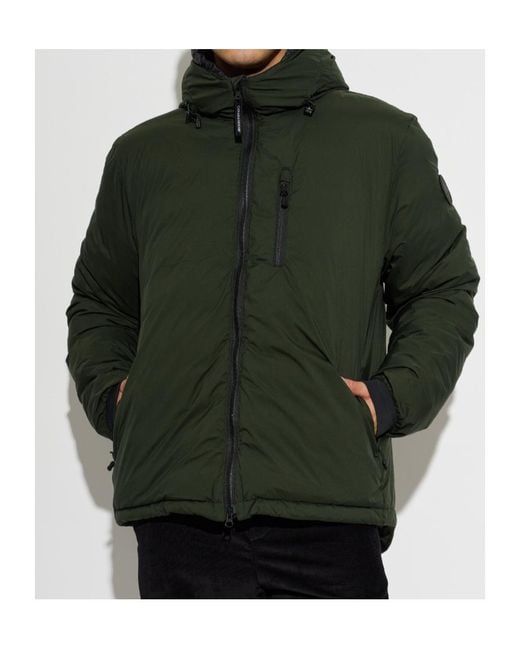 Canada Goose Green Lodge Hooded Down Jacket for men