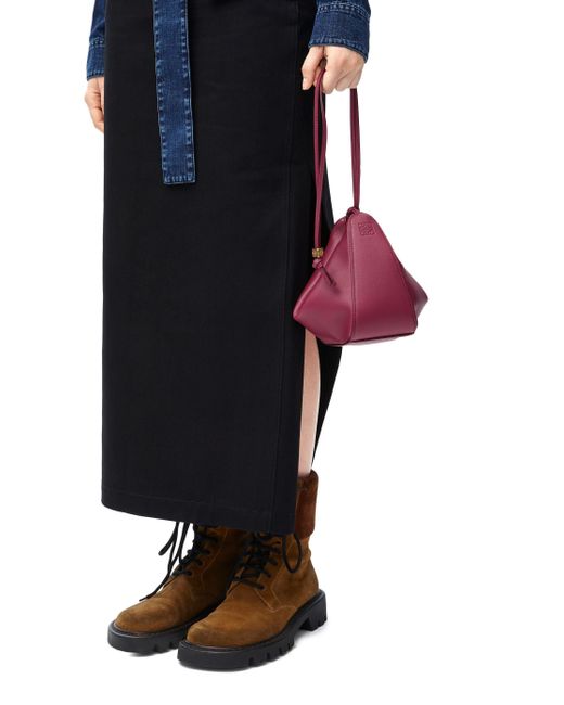 Loewe Purple Hammock Mini Hobo Bag