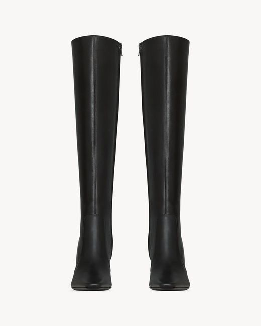 Saint Laurent Black Francoise Pointed Toe Boots
