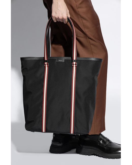 Bally Black Logo Handbag for men