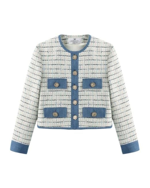 Marissa Chiara Blue Long Sleeve Jacket