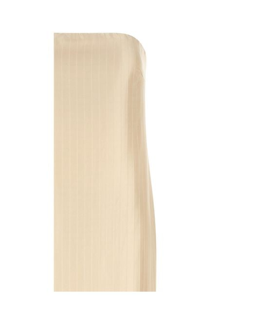 Loulou de Saison Natural Off Shoulder Dress