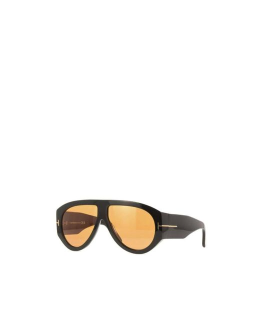 Tom Ford Metallic Logo Sunglasses for men