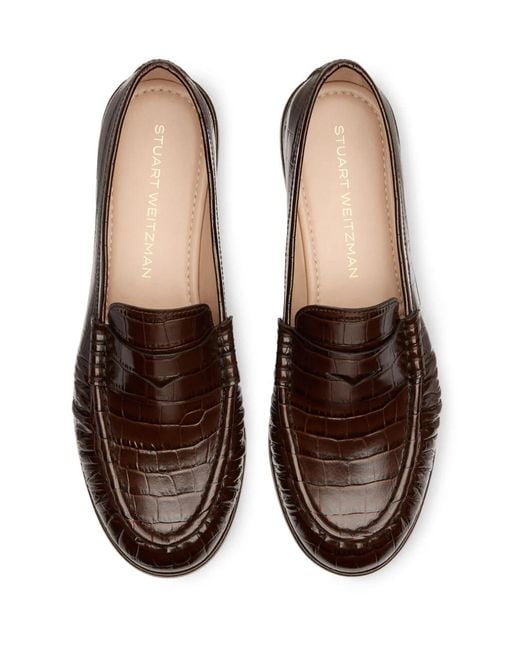 Stuart Weitzman Brown Spencer Loafer