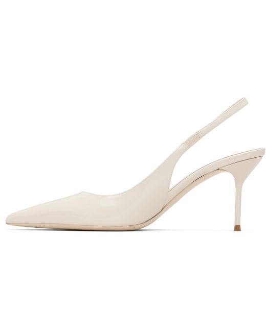 Paris Texas White Lidia Slingback Heeled Sandals