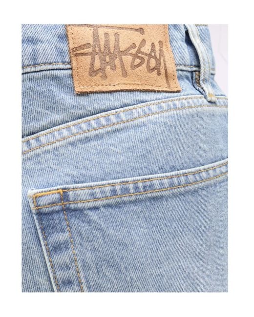 Stussy Blue Belt Loop Jeans for men