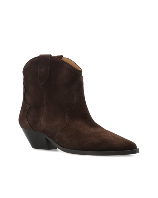 Isabel Marant Brown Dewina Short Boots