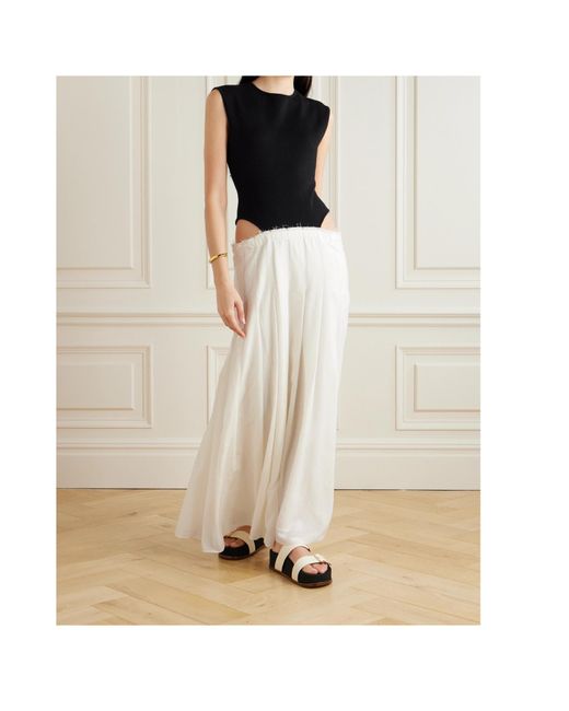 Gabriela Hearst White Sleeveless Dress