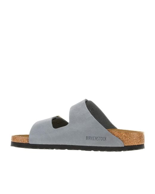 Birkenstock White Arizona Buckled Sandals