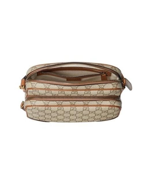 Gucci Natural Gg Emblem Medium Crossbody Bag for men