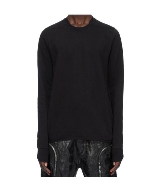 Rick Owens Black Crewneck Sweat for men