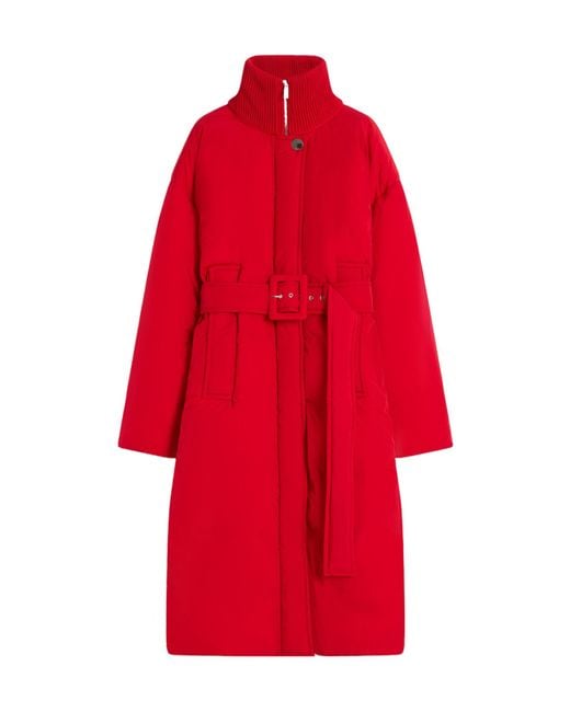 Sportmax Red Long-Sleeved Cotton Jacket