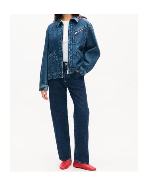 KENZO Blue Signature Genderless Japanese Denim Utility Jacket for men