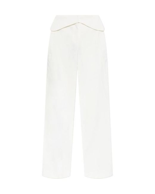IRO White Straight-Leg Casual Pants