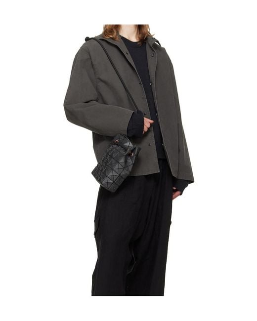 Issey Miyake Black Drawstring Shoulder Bag