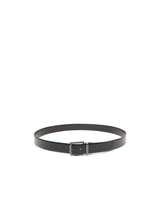 Emporio Armani Multicolor Logo Engraved Buckle Belt for men
