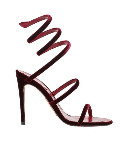 Rene Caovilla Pink René Caovilla Straped Heeled Sandals