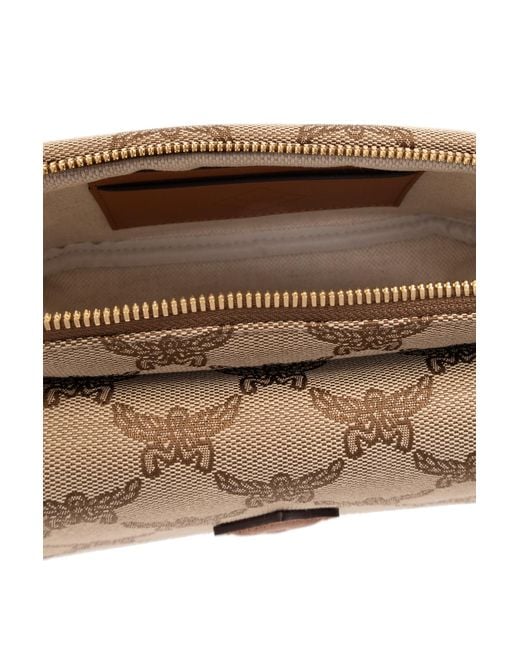 MCM Brown Emblem Pocket