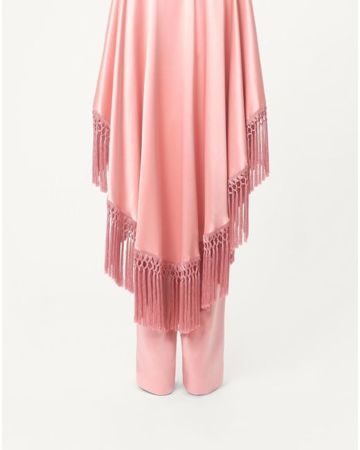 Valentino Pink Double Duchesse Trousers