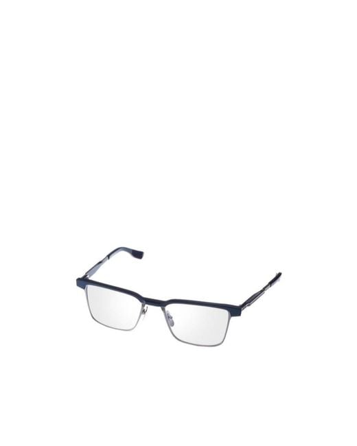 Dita Eyewear White Senator Three Square Frame Glasses for men