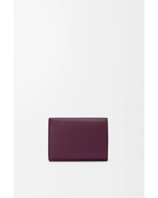 Loewe Purple Trifold Wallet