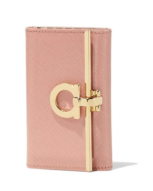 Ferragamo Pink Logo Wallet