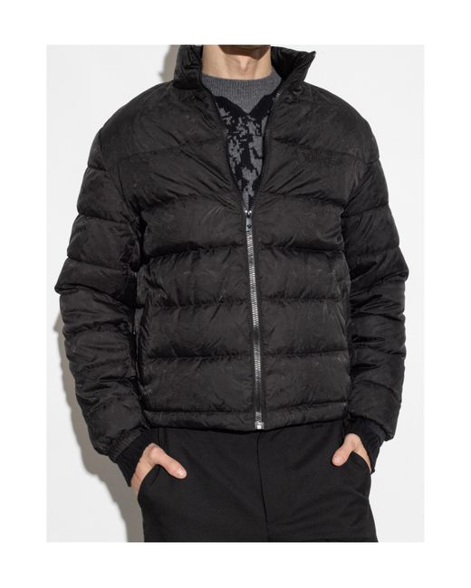 Versace Black Down Jackets for men