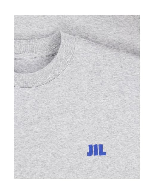 Jil Sander White Logo Regular-Fit T-Shirt