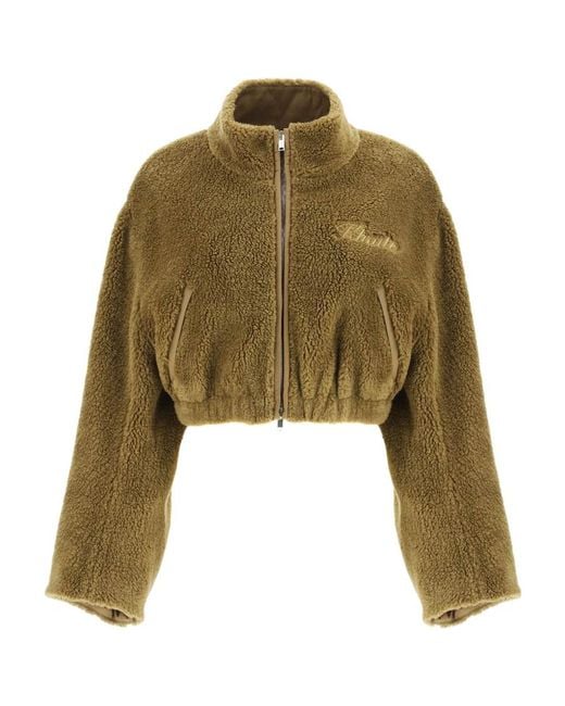 Khaite Green High-Necked Casual Jacket