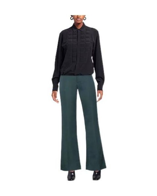 MM6 by Maison Margiela Blue Minimalist Solid Trousers