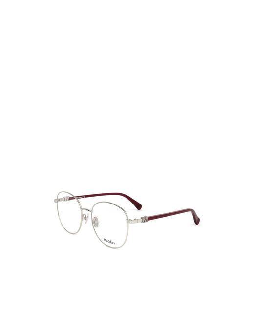 Max Mara Natural Round Frame Glasses