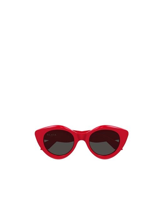 Alaïa Red Alaïa Cat-Eye Frame Sunglasses