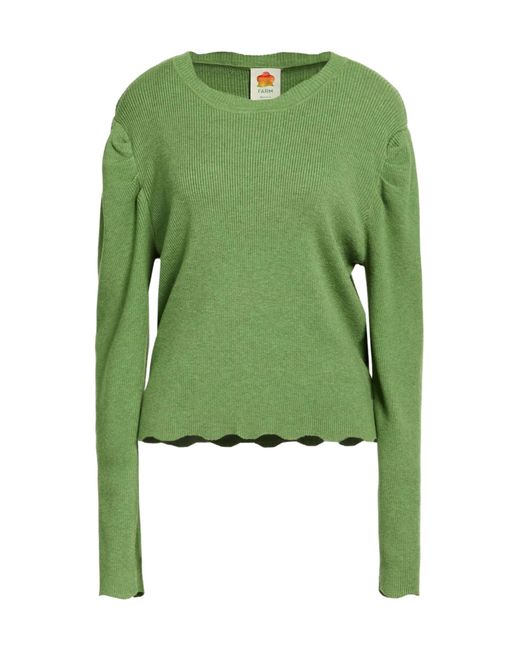 Farm Rio Green Plain Colour Jumper