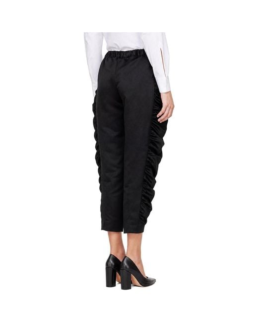 Comme des Garçons Black Casual Pants With An Elastic Waistband