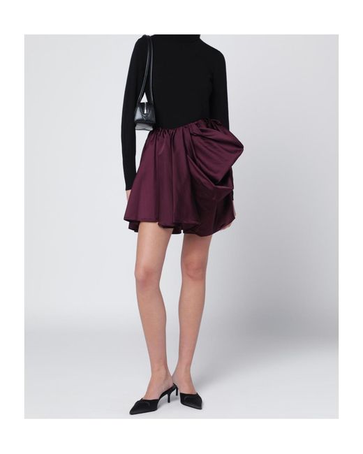 Ganni Red Irregular Skirt