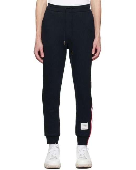 Thom Browne Blue Rwb Stripe Track Pants for men