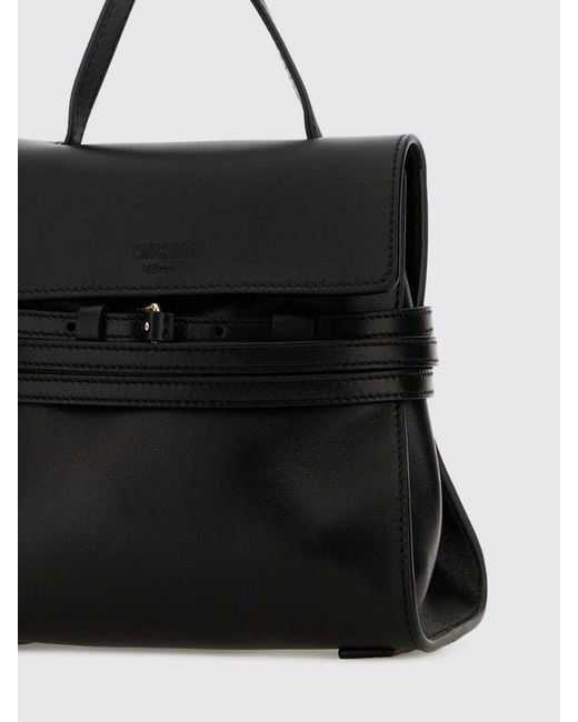 Moschino Black Tie Me Top Handle Bag