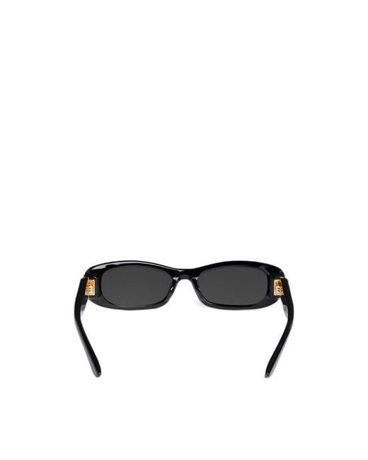 Balenciaga White Cosmo Rectangle Sunglasses