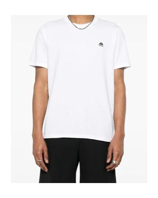 Moose Knuckles White Crescent T-Shirt for men