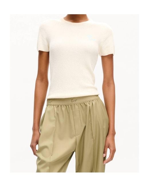 KENZO White Textured Logo T-Shirt