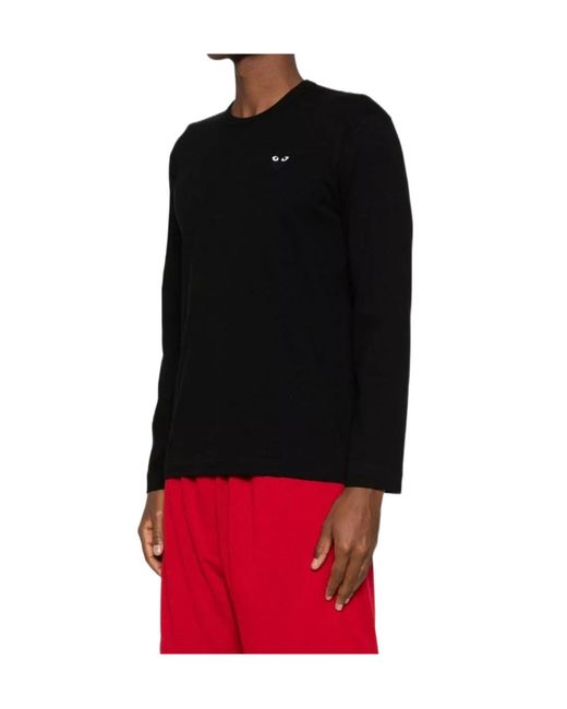 COMME DES GARÇONS PLAY Black Heart-Patch T-Shirt for men