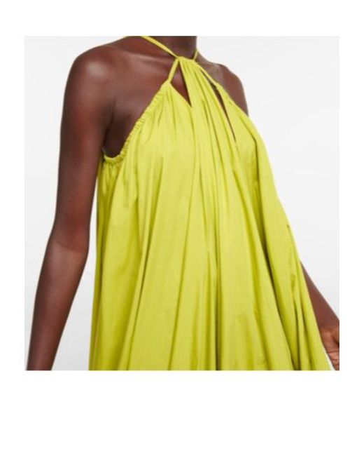 Oscar de la Renta Yellow Strappy Dress