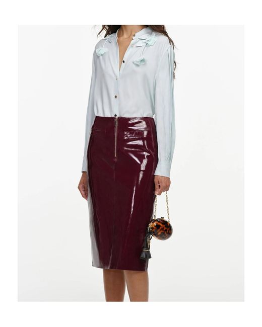 Self-Portrait White Light Viscose Blouse