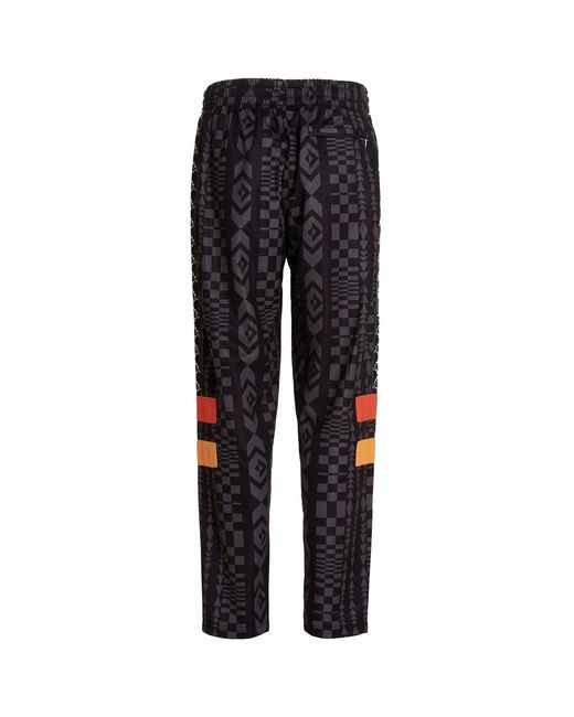Marcelo Burlon Black County Of Milan X Kappa Straight-Leg Pants for men