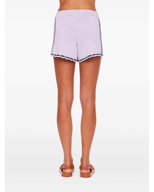 The Upside White Amara Roller Shorts