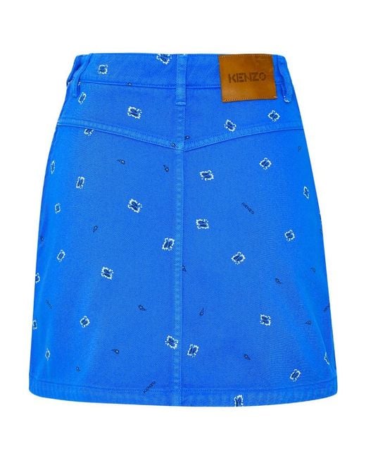 KENZO Blue Short Skirts