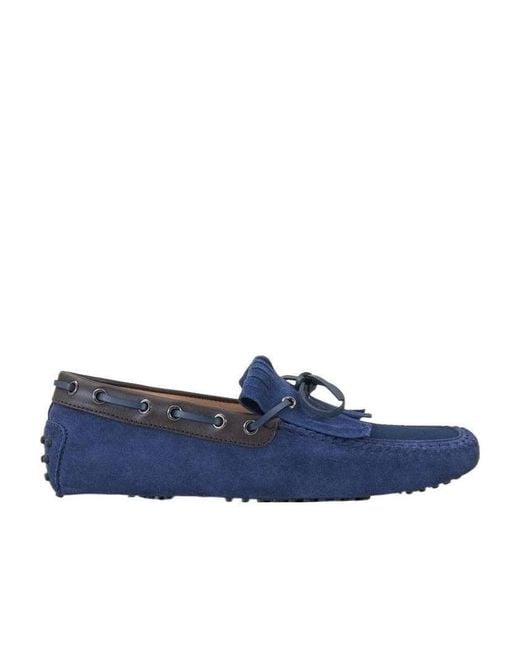 Tod's Blue Logo Details Business Casual Shoes for men