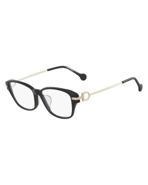 Ferragamo White Logo Flat Mirror