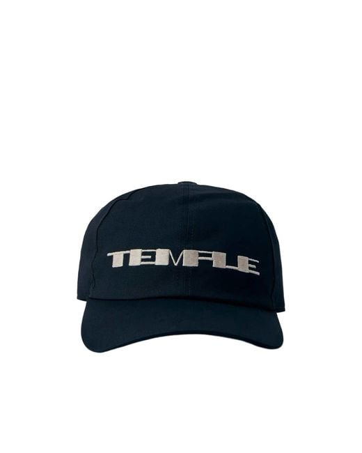 Rick Owens Blue Embroidered-Logo Baseball Cap for men