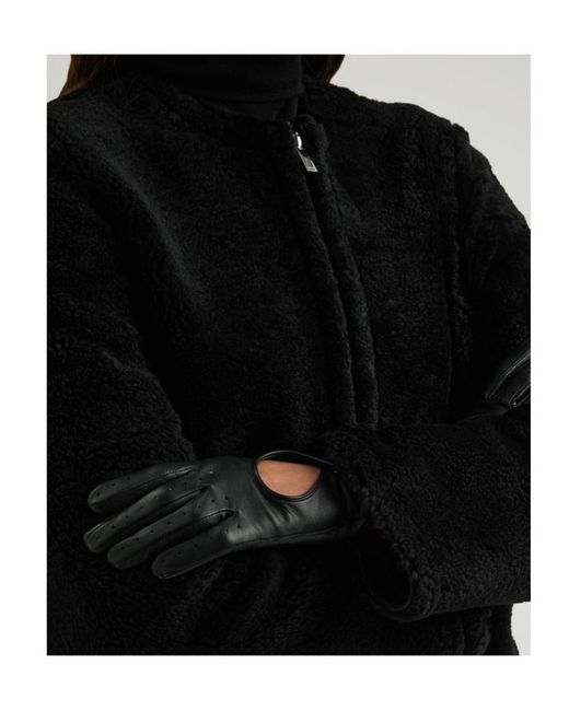 Totême Black Shearling Coat